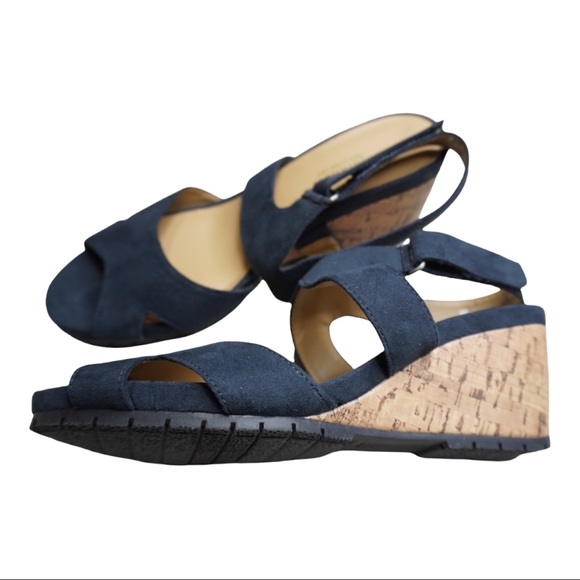 Naturalizer fitz Strappy Wedges Sandals size 9 - Picture 5 of 9